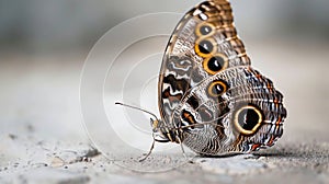 A pretty butterfly photographed with a macro lens