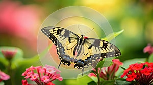 A pretty butterfly photographed with a macro lens