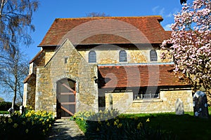 Pretty Church of St Paul, Elsted, Sussex, UK