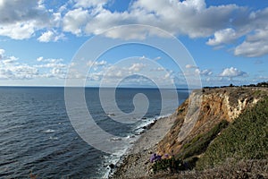 Pretty Clouds, Sunny Day at Point Vicente, Palos Verdes Peninsula, Los Angeles, California