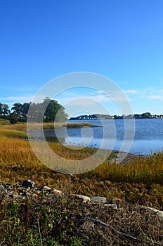 Pretty coast of the worlds end park and the blue water and sky