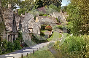 Pretty Cotswold cottages photo