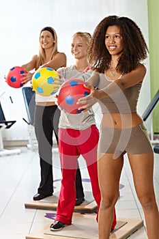 Pretty females at the gym