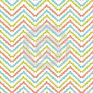 Pretty geometric chevron pattern. Seamless repeating. Hand drawn vector illustration.