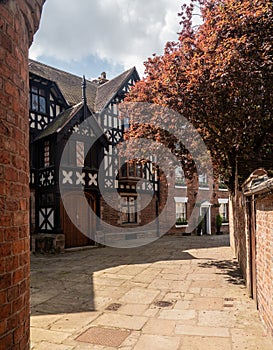 Pretty Georgian and Tudor street and homes in Shrewsbury