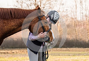 Pretty girl with horse