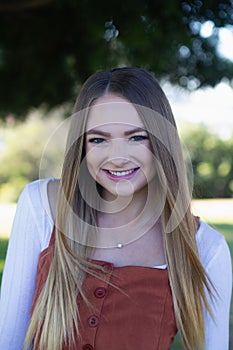 Pretty girl at a park