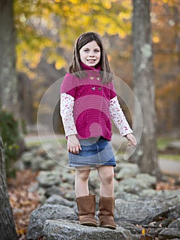 Pretty girl portrait in the park