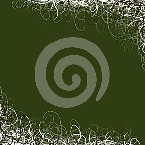 Pretty Green Swirl Background