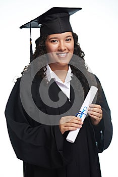 Pretty hispanic graduated girl