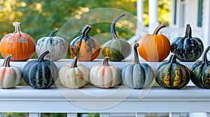 Pretty house with Autumn and Halloween decorations.