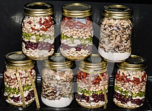 Pretty jar meals mainly beans