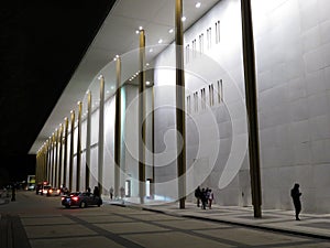 Pretty John F. Kenney Center at Night