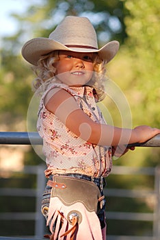 Pretty little cowgirl.