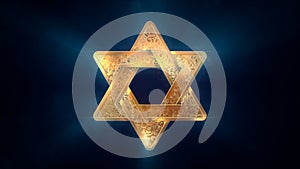 pretty magen david background - creative object 3D rendering