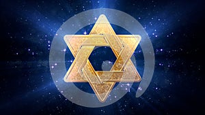 pretty magen david background . object 3D illustration