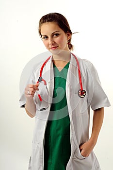 Pretty medical woman