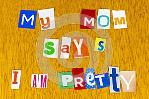 Pretty mom child love mommy letterpress family happy lifestyle love