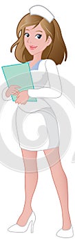 Pretty Nurse Cartoon