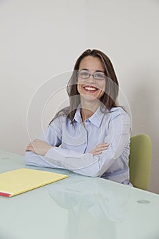 Pretty office girl