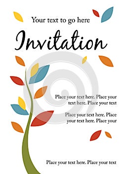 Pretty party invitation