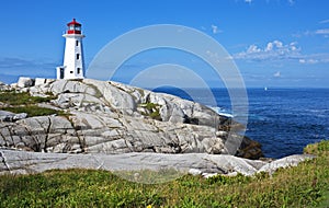 Pretty Peggy's Cove lighthouse, Nova Scotia