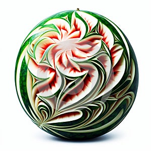 A Pretty Photo of an Artistic Sculpture of a Watermelon. Beautify your Room, your Kitchen or your Website with Beautiful Photos photo