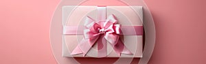 Pretty in Pink: A Gift Box with Ribbon Bow for Any Occasion