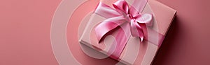 Pretty in Pink: A Gift Box with Ribbon Bow for Any Occasion