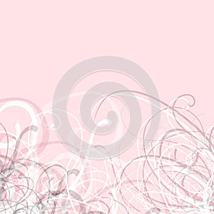 Pretty Pink Swirls Background