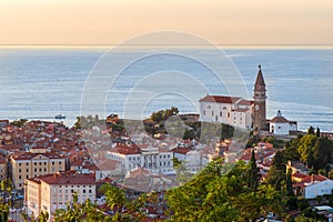 Pretty Pirano Piran town in Slovenia