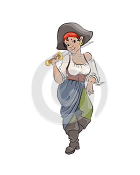 pretty pirate girl