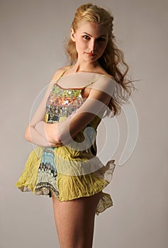 Pretty red-haired girl