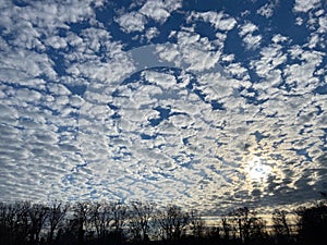 Pretty Scudding Cloud Formations in December photo
