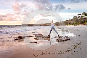 Pretty sky over the beach at Jervis Bay