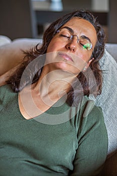 Pretty Spanish woman dreaming anything