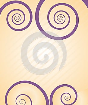 Pretty spiral card