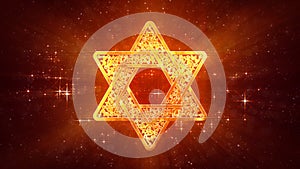 pretty star of david backdrop , creative object 3D rendering