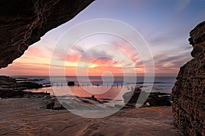 Pretty sunrise at Mahon Pool Maroubra