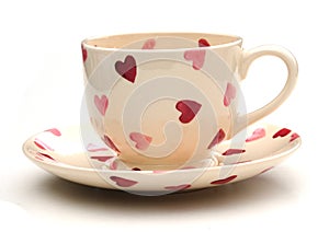 Pretty teacup and saucer