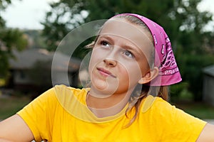 Pretty Teen Girl in Thought