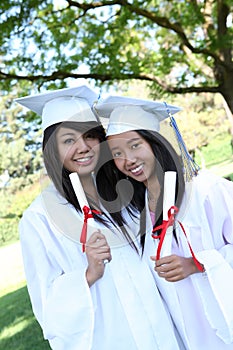 Pretty Teens at Graduation