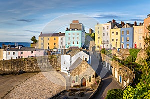 Pretty Town Houses alongside a Harbour photo