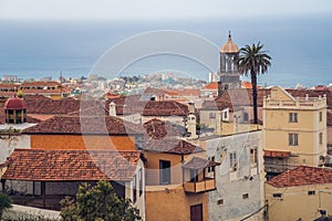 Pretty town of Puerto de la Cruz, Tenerife, Spain