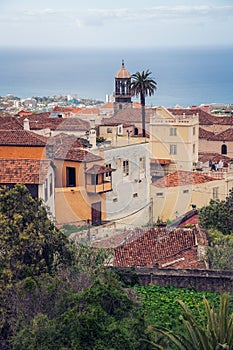 Pretty town of Puerto de la Cruz, Tenerife, Spain