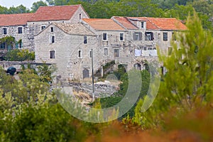 Pretty village Selca on the island of Hvar in Croatia