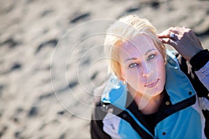 Pretty woman at beach