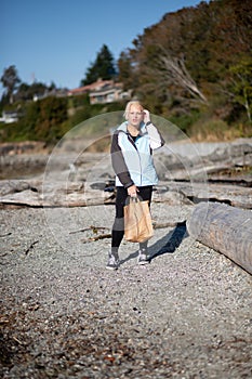 Pretty woman at beach