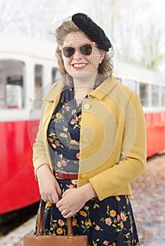 Pretty woman with clothes 1940