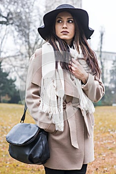 Pretty woman with hat